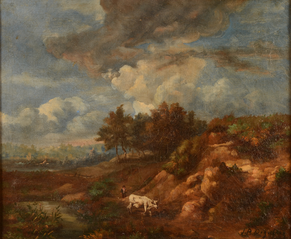 Unknown Artist — The oil on canvas without its frame