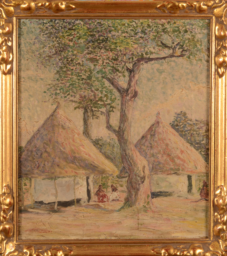 Unknown impressionist artist  — The painting in its frame