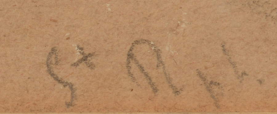 Unknown impressionist master — Inscription, bottom right