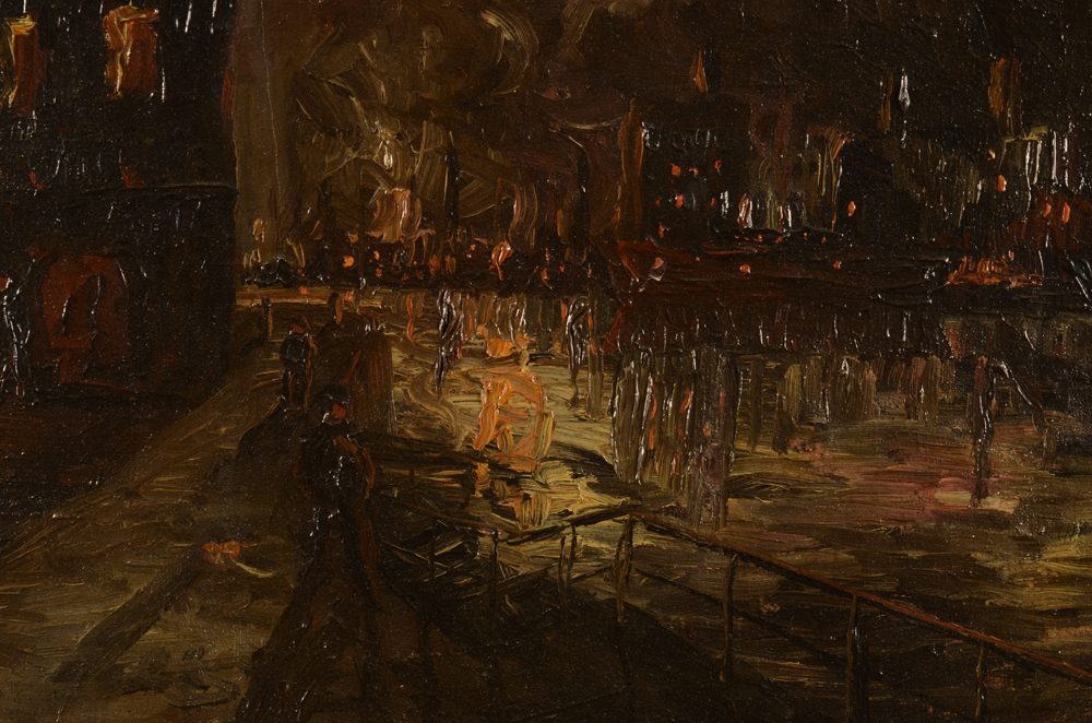 Unknown artist — Detail of the work, with vigorous brushwork