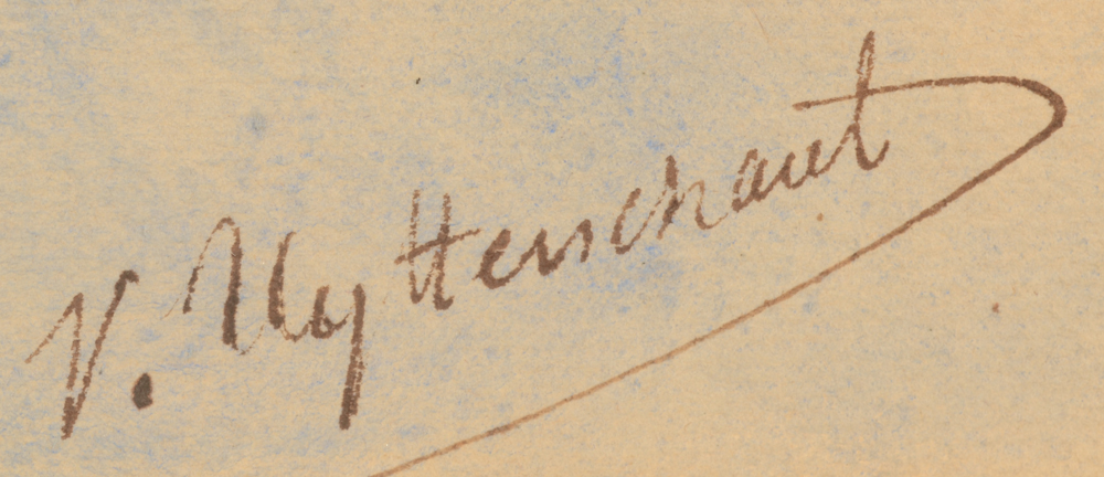 Victor Uytterschaut Watercolour — Signature