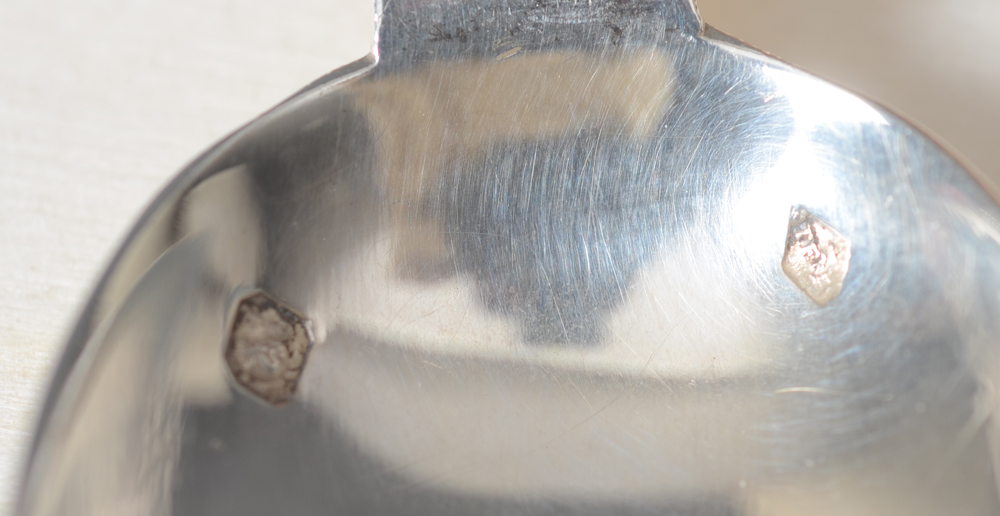Tétard Frères (Paris) — Alloy mark and makers mark on each piece