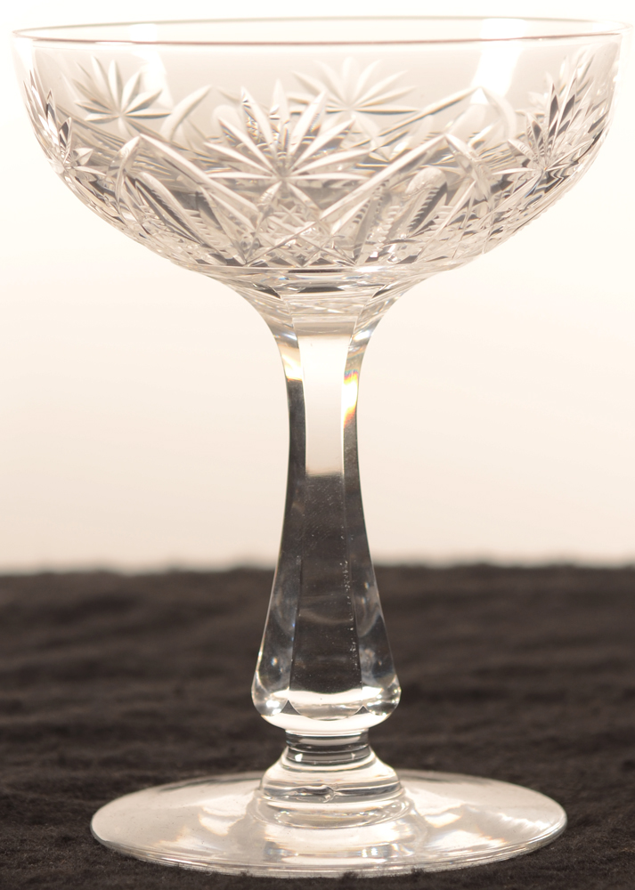 Val Saint-Lambert Lubin coupe 131 — Val St-Lambert, modele Lubin coupe, verre de vin en cristal, hauteur 131 mm