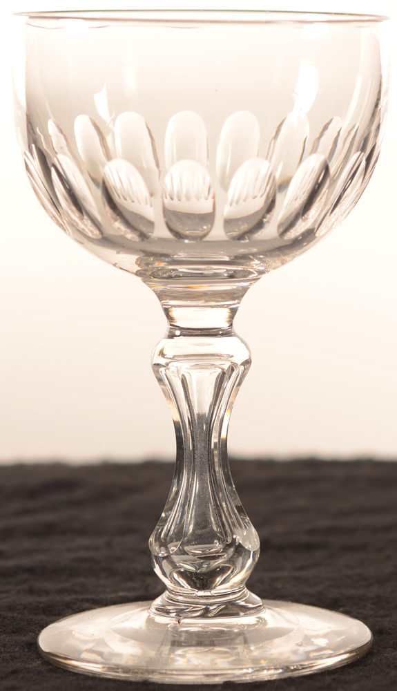Val Saint-Lambert Olivier 152 — Val St-Lambert, modele Olivier, verre de vin en cristal, hauteur 152 mm <br>
