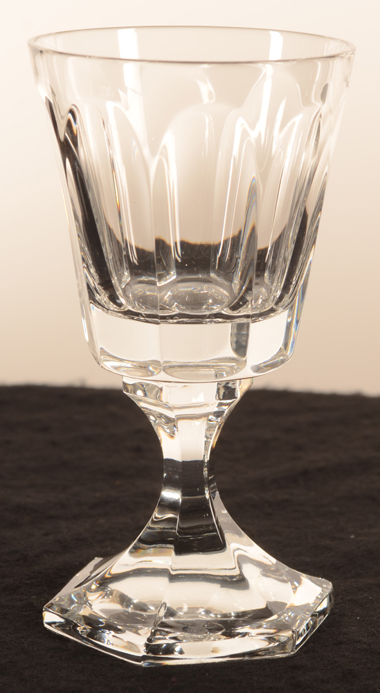 Val Saint-Lambert Poniatowski 144 — Verre en cristal de hauteur 144 mm, diamètre 78 mm
