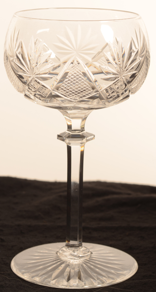 Val Saint-Lambert Berncastel 175 — Cut crystal drinking glasses in good condition