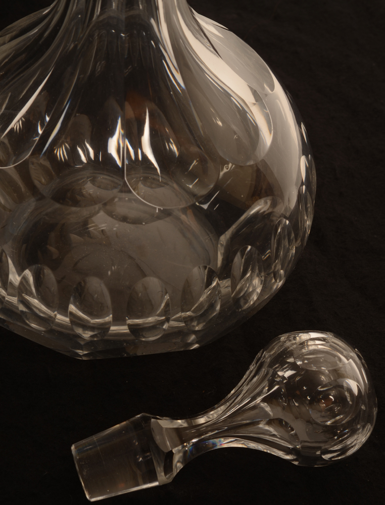 Val St-Lambert carafe Olivier — Detail of the stopper