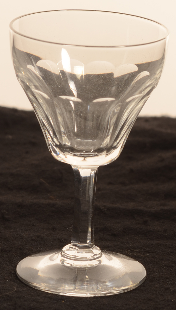 Val Saint-Lambert Montana 88 — Verre à liqueur en cristal Val Saint-Lambert Montana côtes plates