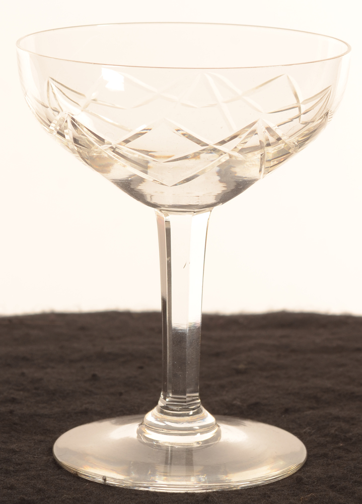 Val Saint-Lambert Montana taille 2 Coupe — Coupe à champagne en cristal Val Saint-Lambert