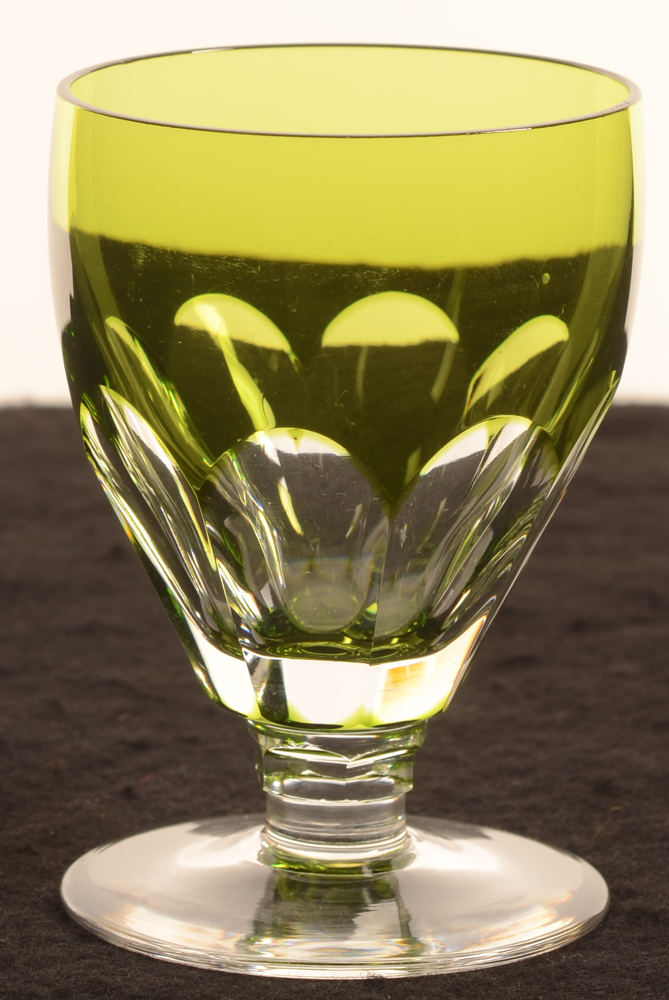 Val saint-Lambert Montel green riesling — Verre riesling vert Val Saint-Lambert Montel 94 mm