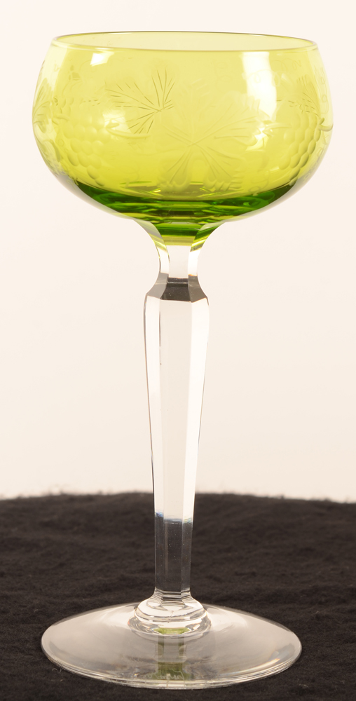 Val Saint-Lambert Saumur engraved vines — <p>Saumur gravé vignes, verre à dégustation</p>