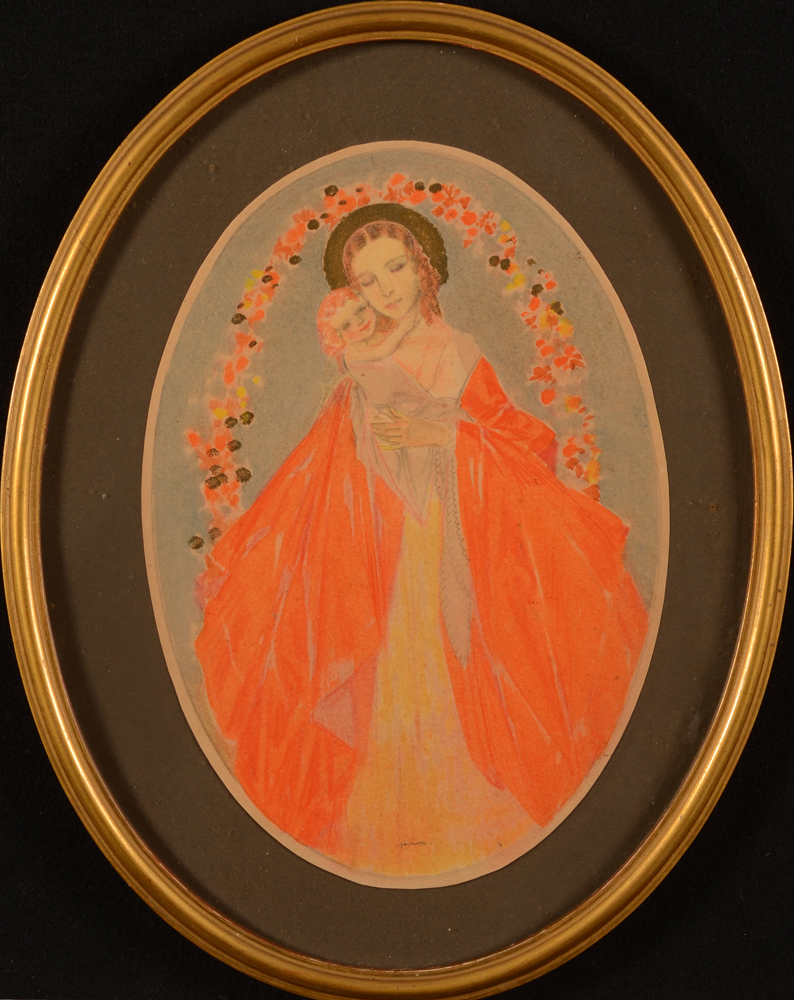 ?Karel Van Belle — Beau dessin, typique de la production du peintre et dessinateur Gantois.&nbsp;
