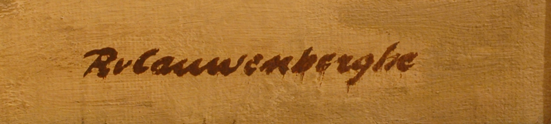 Robert Van Cauwenberghe — Signature of the artist, bottom right.