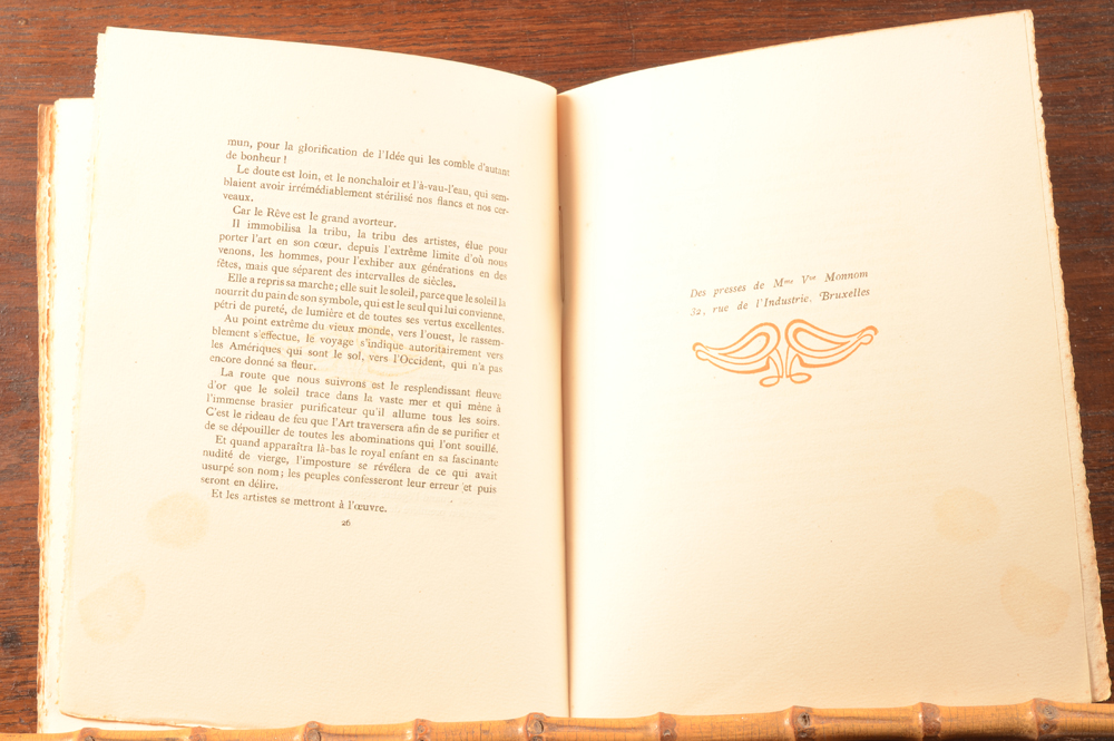 Henry Van de Velde — Last pages of the book