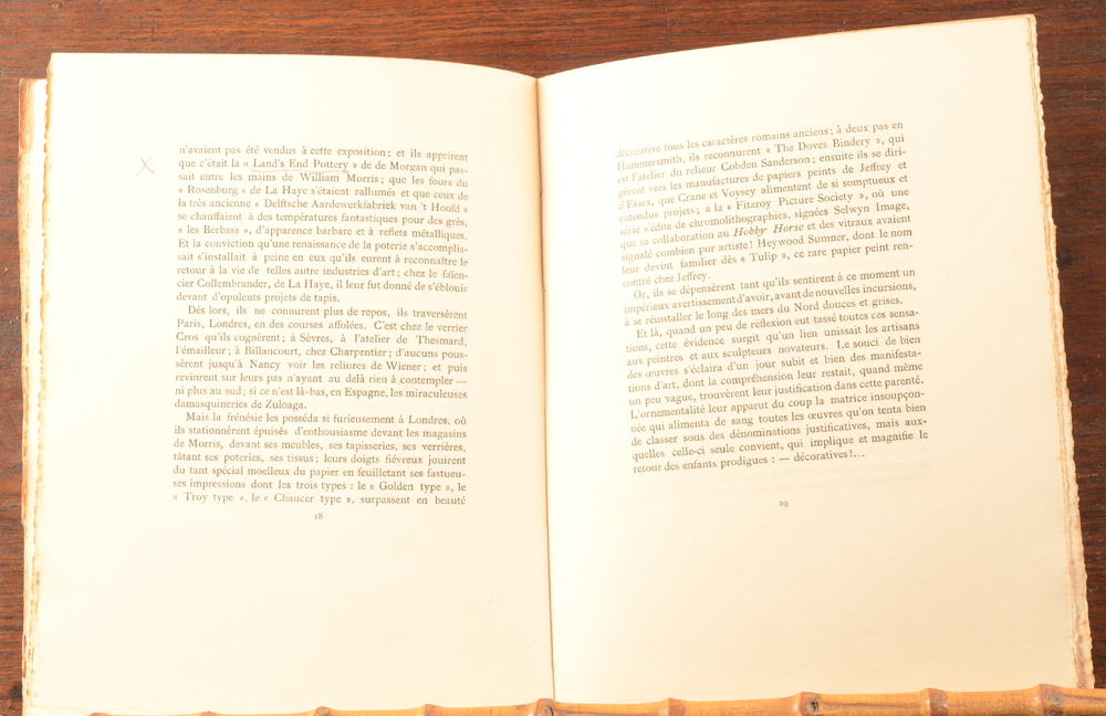 Henry Van de Velde — Deblaiement d'Art, view of a text without illustrations