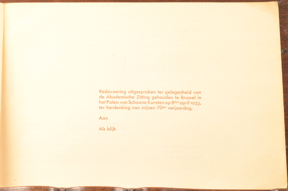 Henry Van de Velde — Preface of the book