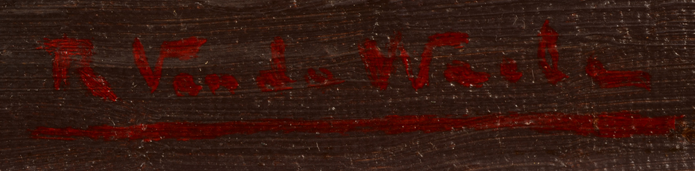 Raymond Van de Waele — Signature of the artist, bottom right