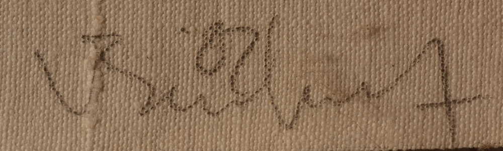 Frank Van Den Berghe — Signature bottom right on the front of A