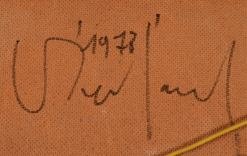 Frank Van Den Berghe — signature and date at the back of B