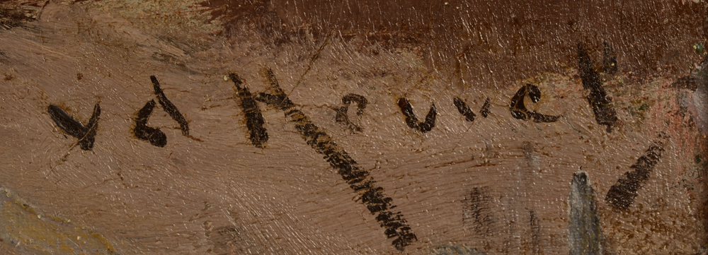 Van den Heuvel — Signature of the artist, bottom right
