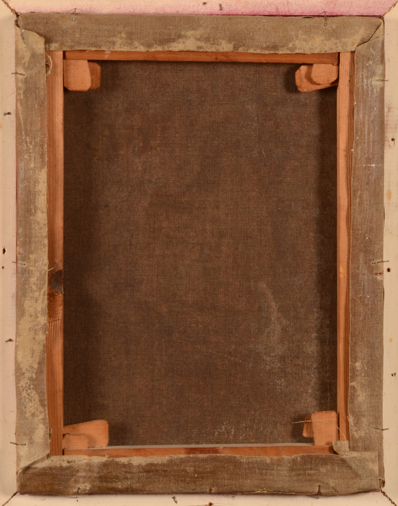 Ernest Van Den Panhuysen — Back of the relined canvas