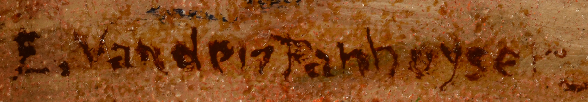 Ernest Van Den Panhuysen — Signature of the artist, bottom left