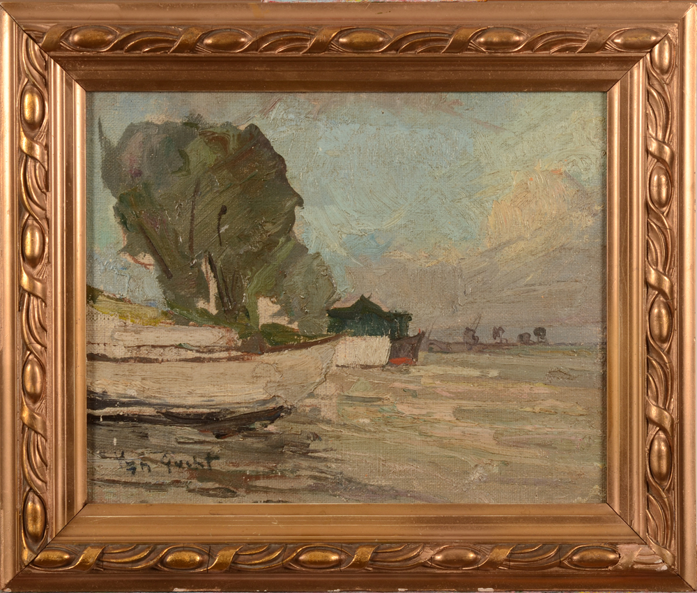 José Van Gucht — The painting in its frame