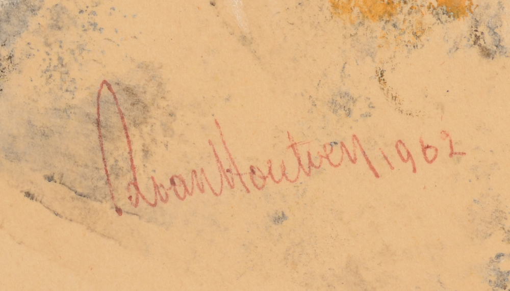Stan Van Houtven Surrealist Composition — Signature