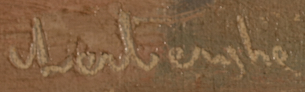 Karel Van Lerberghe — Signature of the artist, bottom left