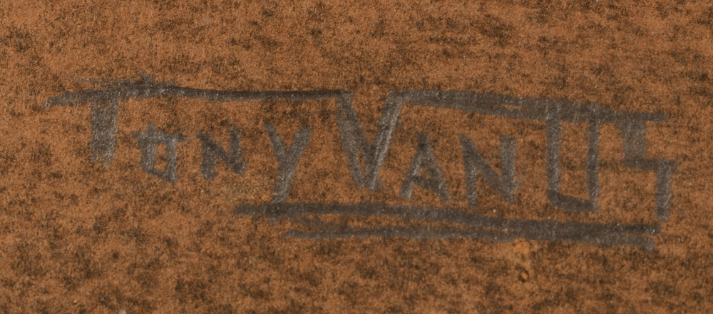 Tony Van Os — Signature of the artist, bottom left