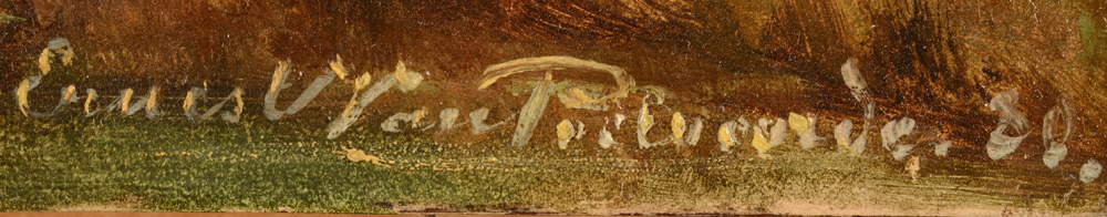Ernest Van Poelvoorde — Signature of the artist and date, bottom right