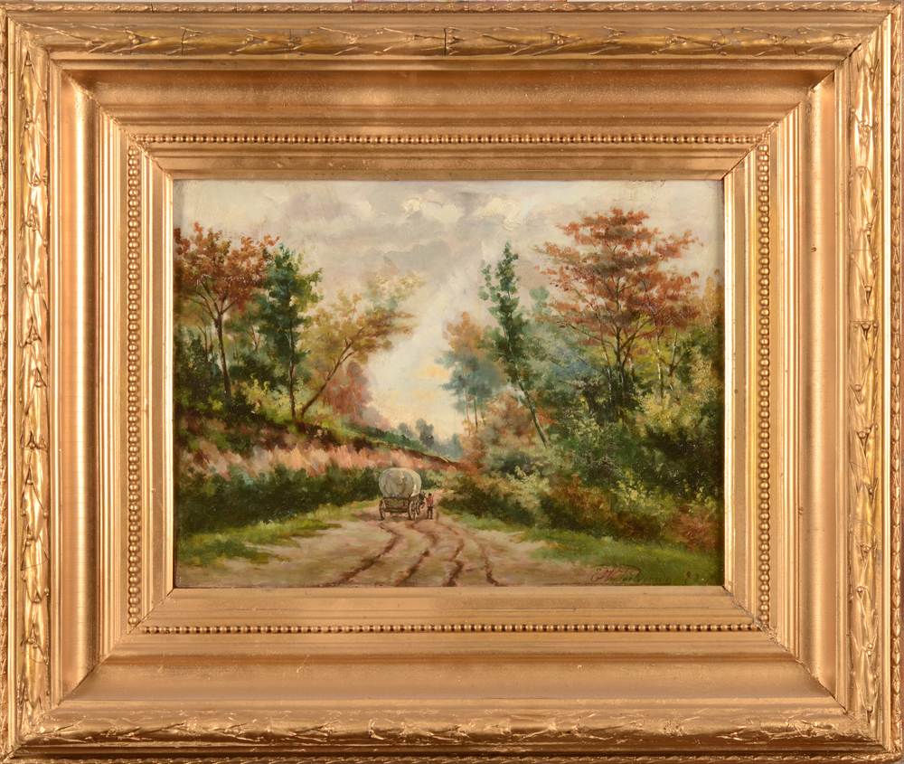 Ernest Van Poelvoorde — The second painting in its restored frame