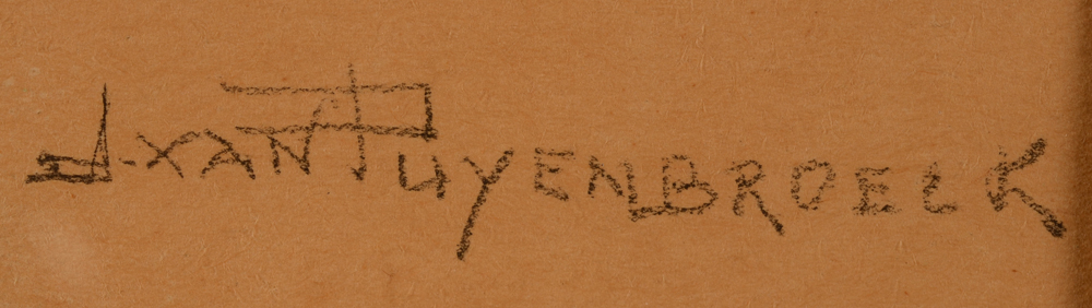 Jan Van Puyenbroeck — Signature of the artist, right