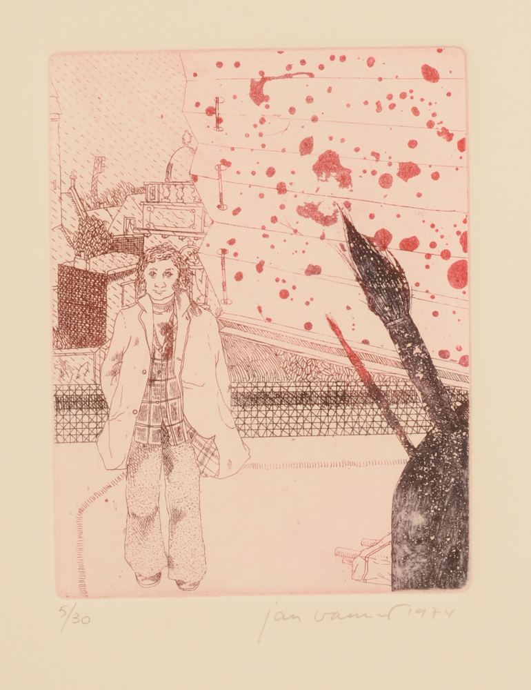 Jan Vanriet — Etching with aquatint, 1974
