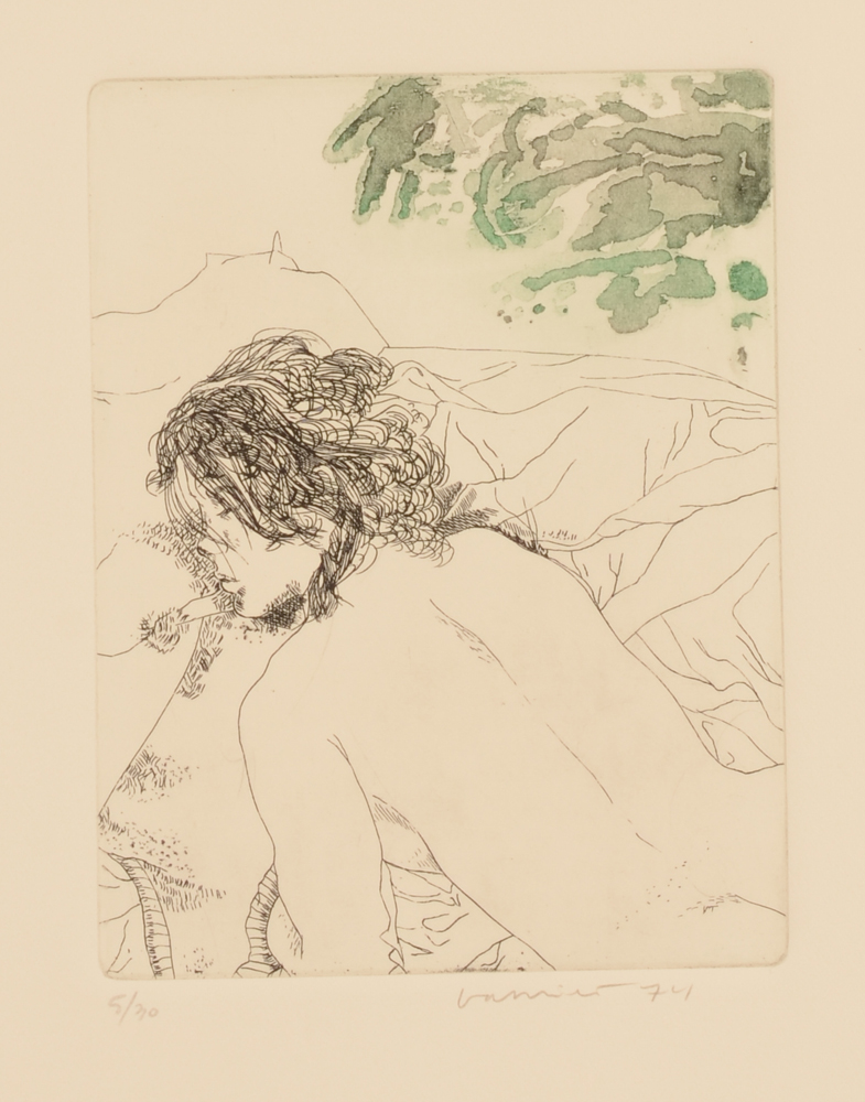Jan Vanriet — Ets met aquatint van de reeks van 5 etsen, 1974