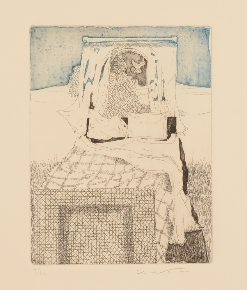 Jan Vanriet — Map met 5 Etsen uit 1974, genummerd 5/30, ets met aquatint