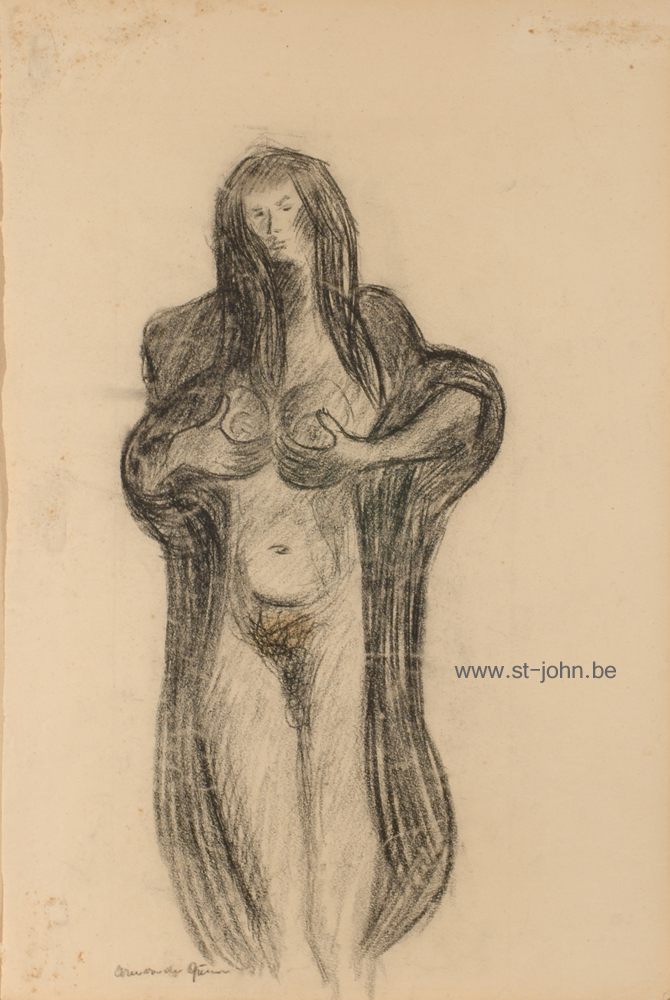 Arie Van de Giessen — <p>
	<strong>Arie Van de Giessen</strong> (1896-1950), Two studies for the painting 'Débacle', 1943, charcoal on paper, 42 x 34,5 &amp; 54,5 x 36,5 cm. (Unframed).</p>