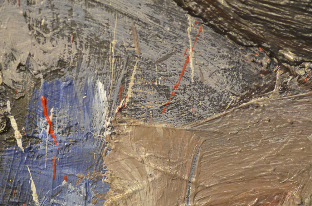 Philippe Vandenberg painting 1983 — Detail of the painted surface