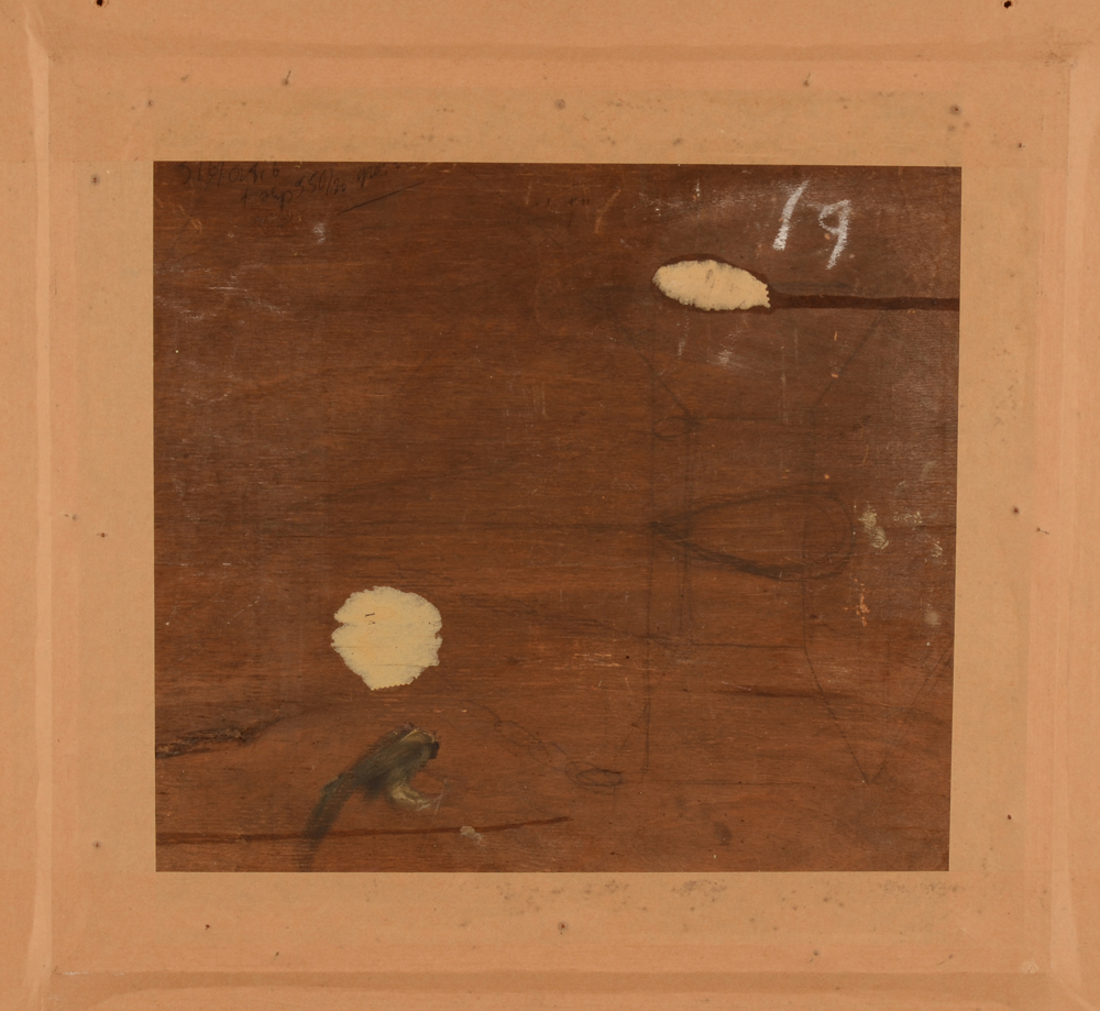 Joseph Vandeput summer landscape — Back of the painting
