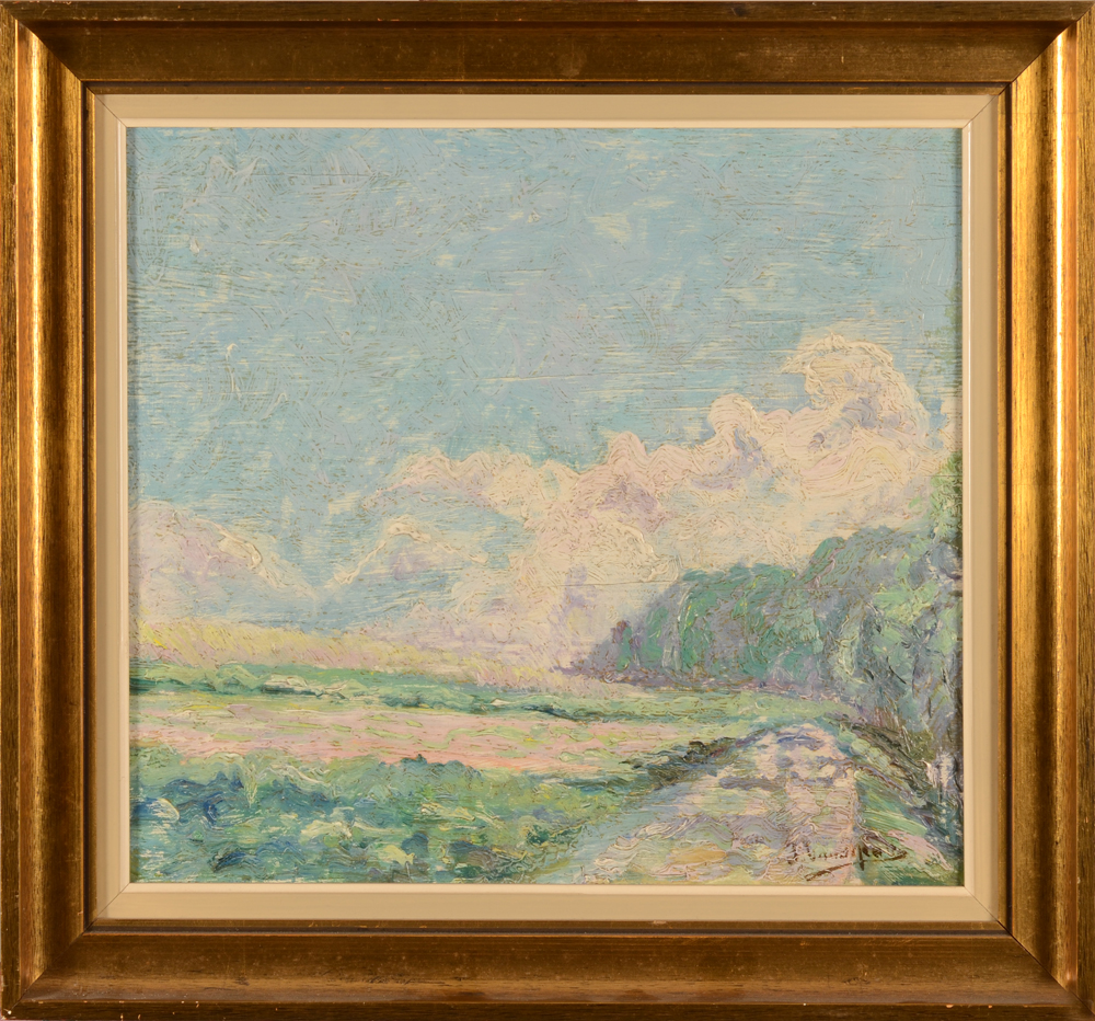Joseph Vandeput summer landscape — Dans son cadre