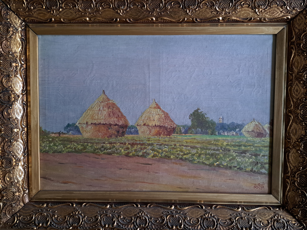 Hector De Praet — The painting in its original frame