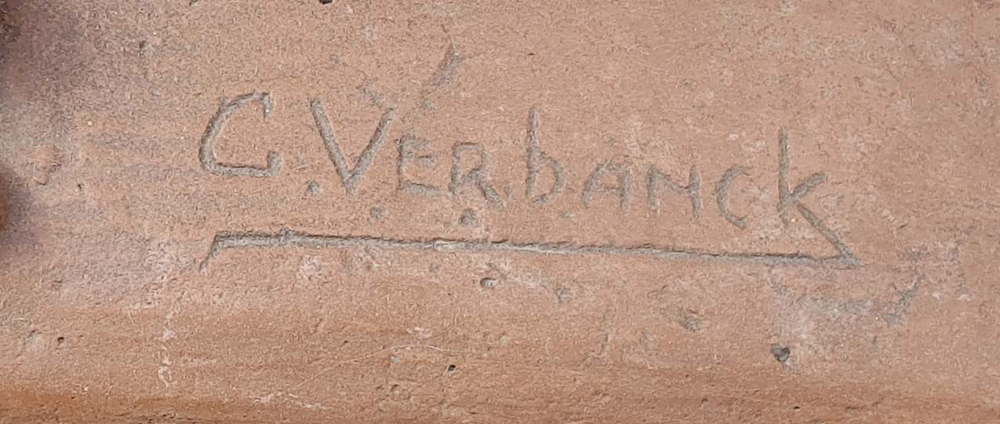 Geo Verbanck  — Signature of the artist on the base