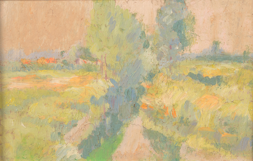 Ghisleen Verdickt — a landscape in the region of Waesmunster, summer