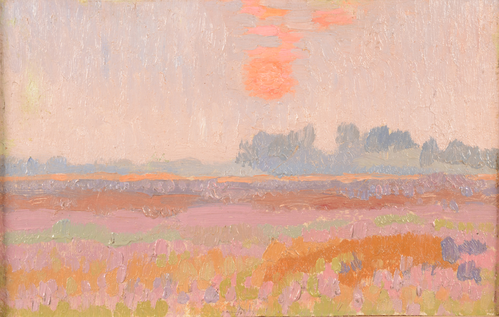 Ghisleen Verdickt — setting sun over Waesmunster