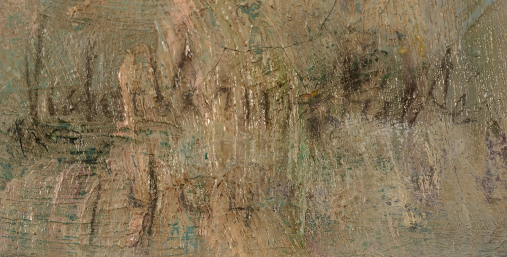Victor Veroughstraete — Signature of the artist and date, bottom left