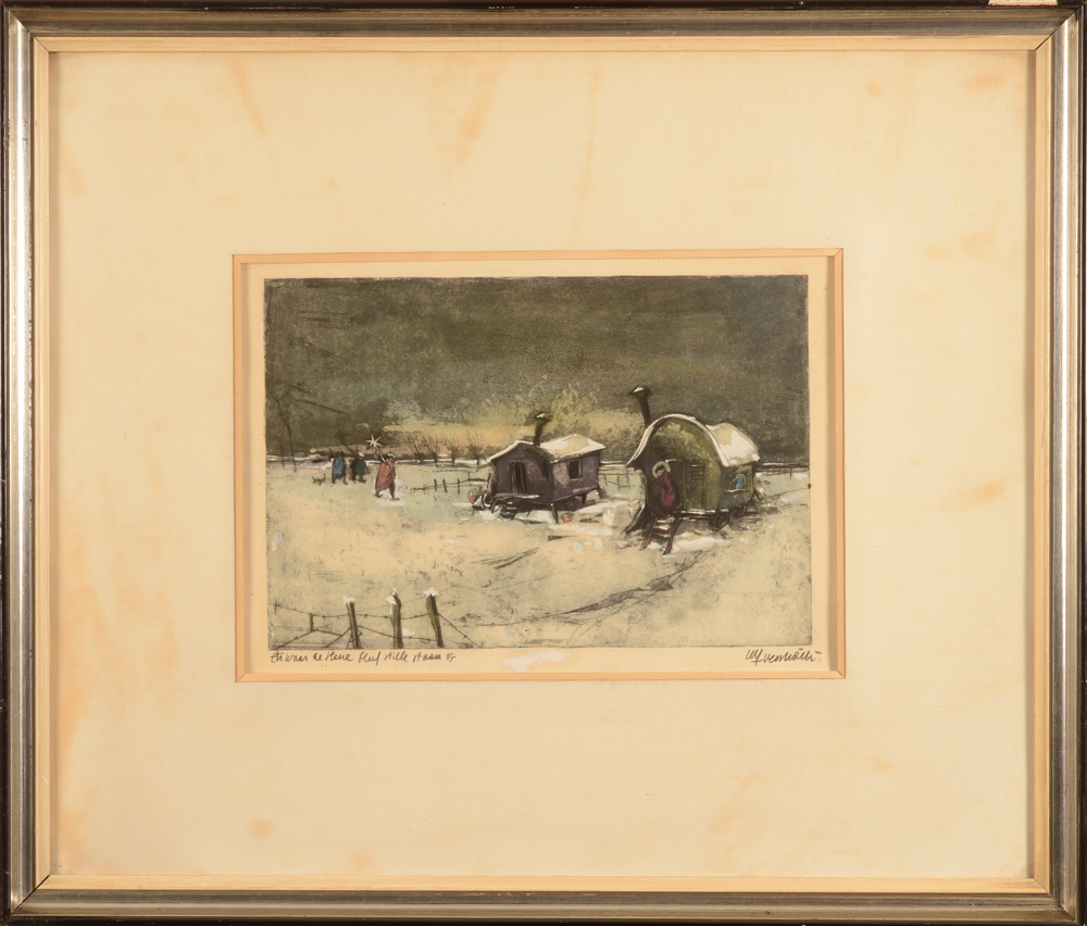 Luc Verstraete — the etching in its frame