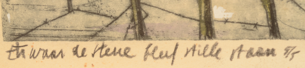 Luc Verstraete — title in pencil bottom left