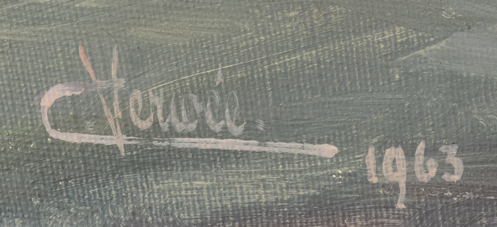 Camille Georges Verwee — Signature of the artist and date, bottom left