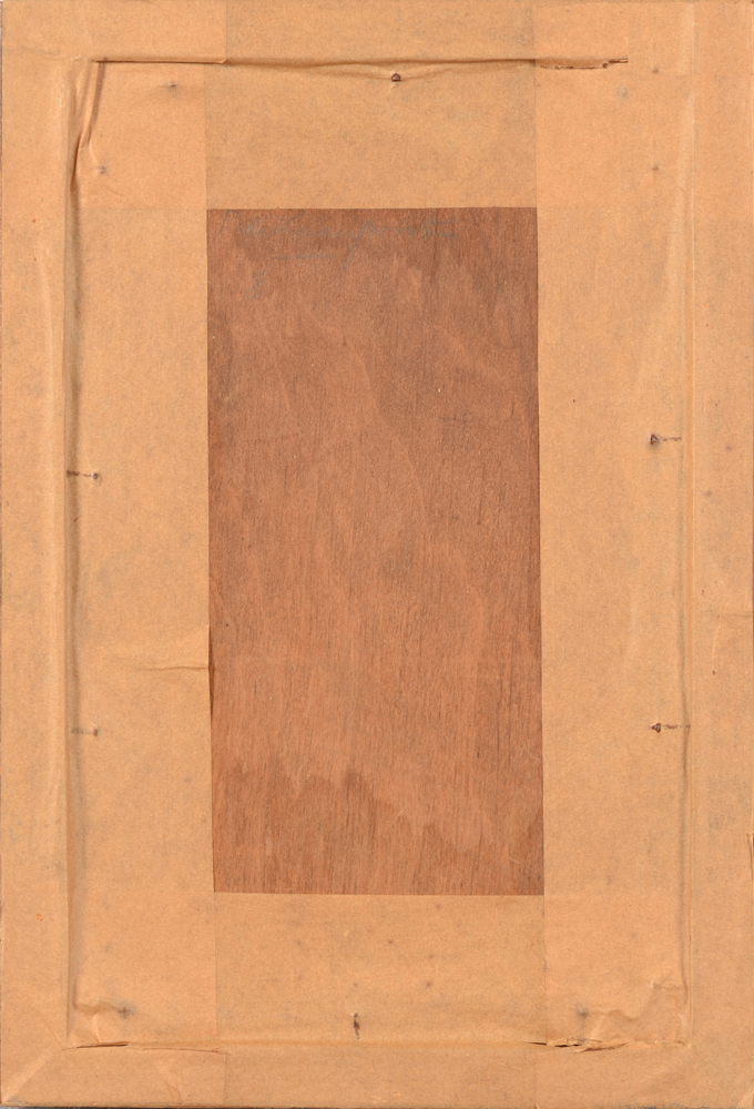 Jules Verwest — Back of the painting