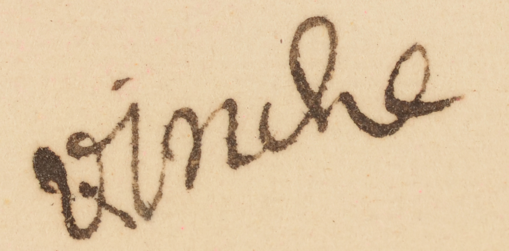 Lionel Vinche — signature of the artist, bottom left
